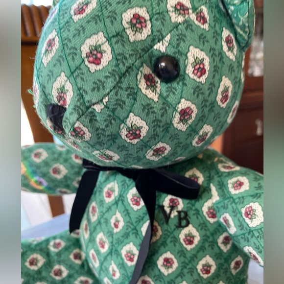 Vintage Vera Bradley retired print Kelly Greenfield teddy bear. - Picture 8 of 8